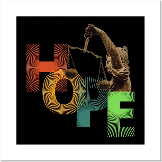 HOPE balance of justice Wall Art by TrendsCollection